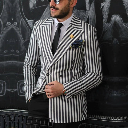 Striped Suit Separates - Men's Suit - LeStyleParfait