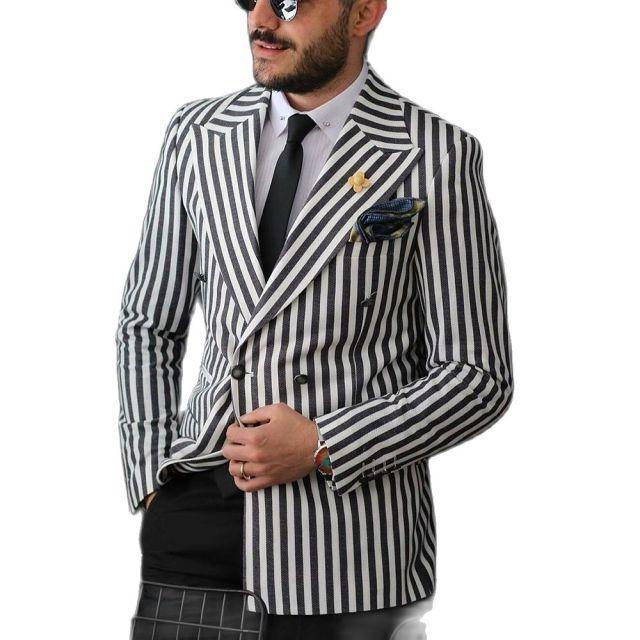Striped Suit Separates - Men's Suit - LeStyleParfait