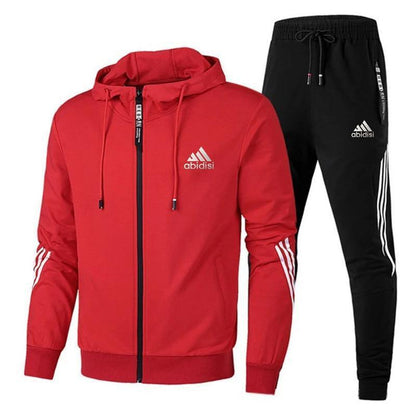 Striped Tracksuits-Sports Outfit Sets - Tracksuit - LeStyleParfait