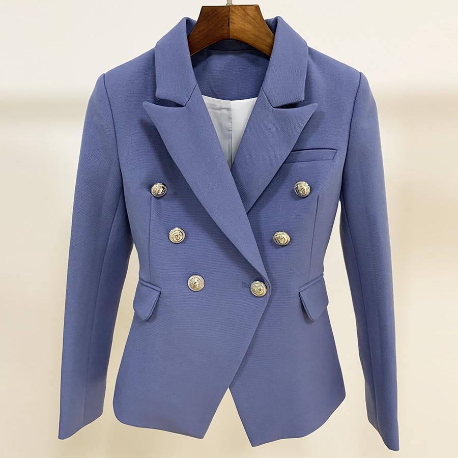 Stylish Double Breasted Blazer Women - Casual - Plain-Solid - Double-Breasted Blazer - LeStyleParfait