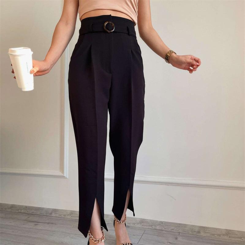 Stylish Front Pleated Women Pants - Women Pants - LeStyleParfait