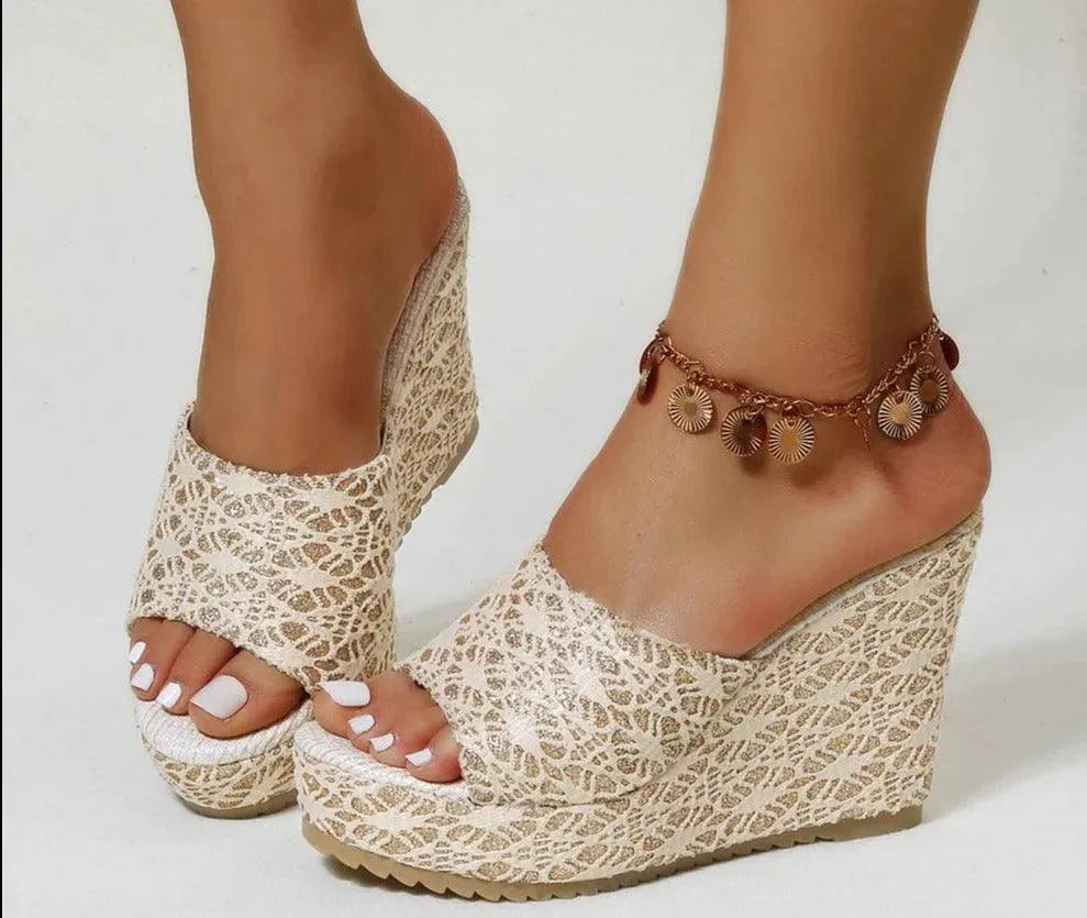 Stylish Printed Wedge Shoes - Wedge Shoes - LeStyleParfait