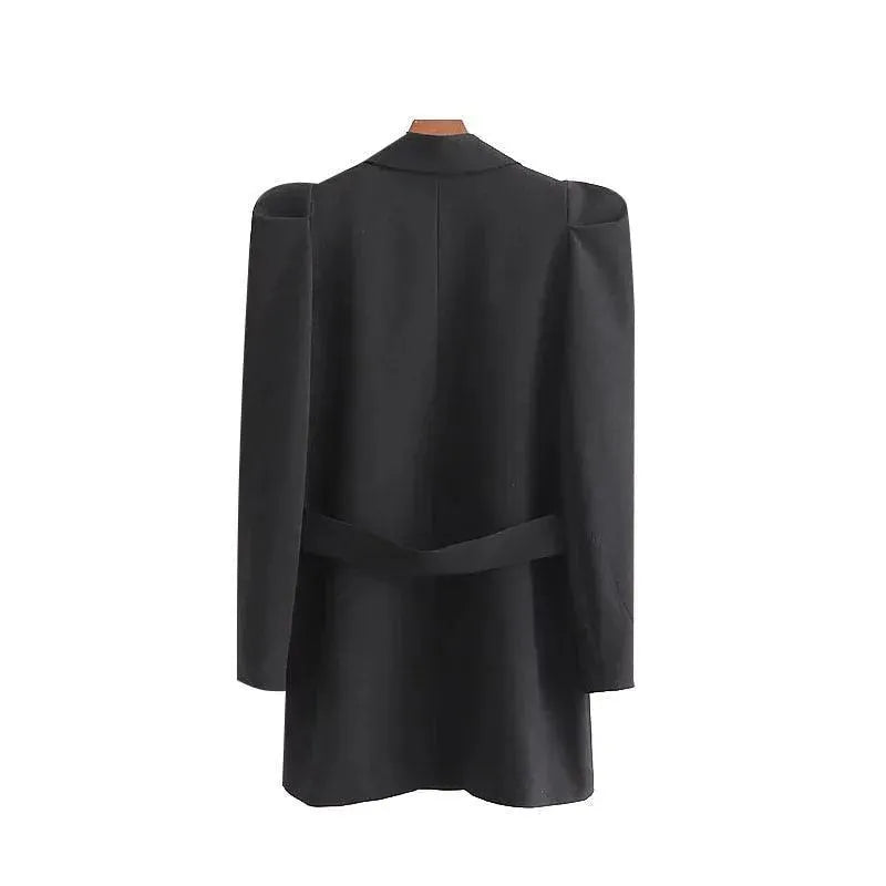 Stylish Vintage Long Blazer Women - Vintage - Plain-Solid - Long Blazer - LeStyleParfait