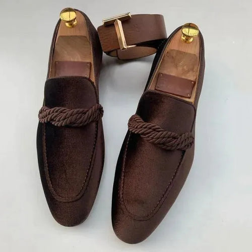 Suede Brogue Shoes For Men - Loafer Shoes - LeStyleParfait
