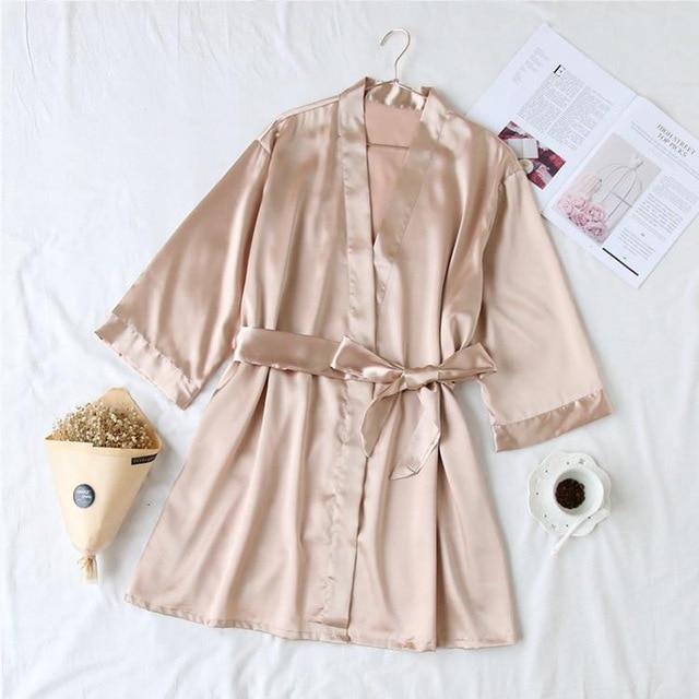 Summer Kimono Robe Sleepwear - Nightgown - LeStyleParfait