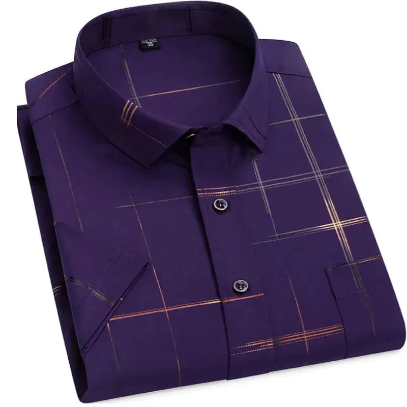 Summer Slim Fit Men's Striped Shirt - Striped Shirt - LeStyleParfait