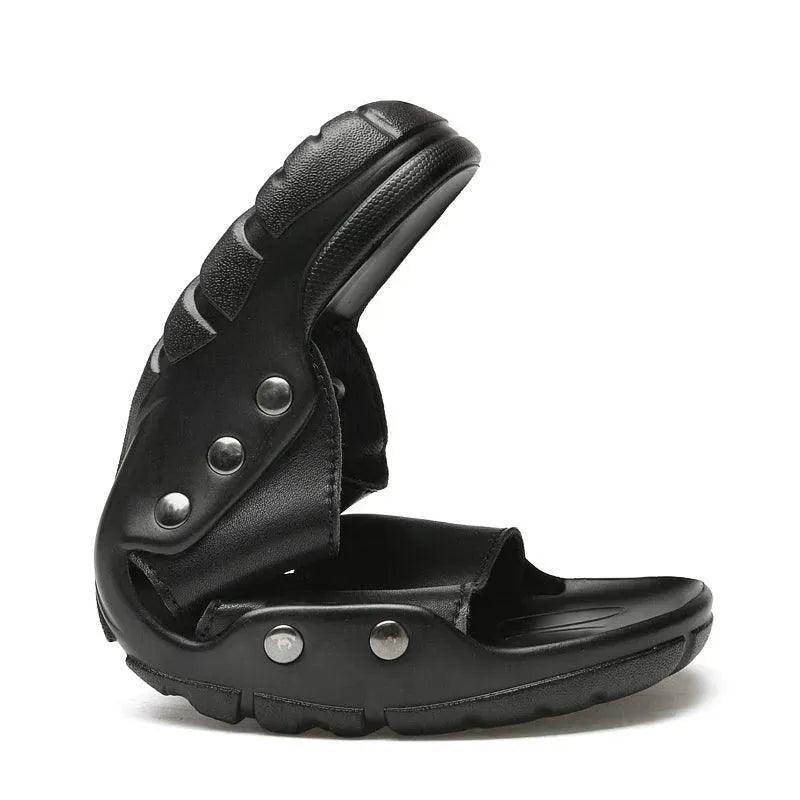 Summer Slip On Leather Sandals - Sandals - LeStyleParfait