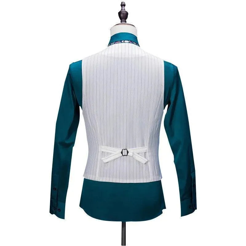 Super Smooth Striped Men 3 Piece Suit - Three Piece Suit - LeStyleParfait