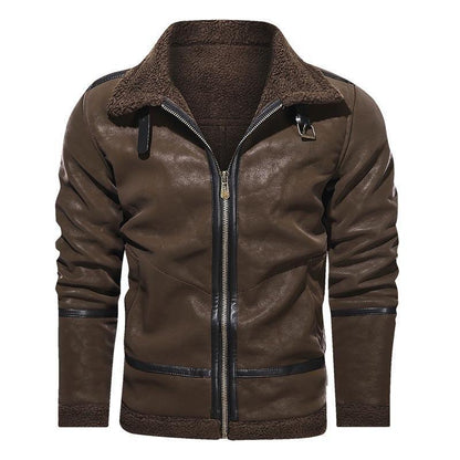 Swedish Men Suede Leather Jacket - Leather Jacket - LeStyleParfait