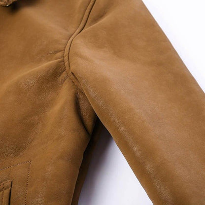 Swedish Men Suede Leather Jacket - Leather Jacket - LeStyleParfait