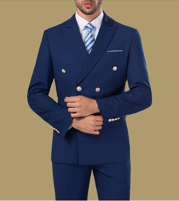 The Cube Double-Breasted 3 Piece Suit - Three Piece Suit - LeStyleParfait