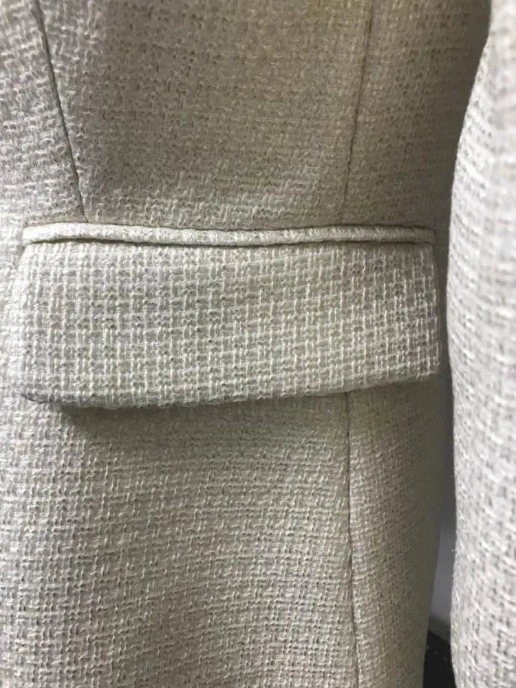 The Cypriana Blazer Women - Formal-Business - Plain-Solid - Tweed Blazer - LeStyleParfait