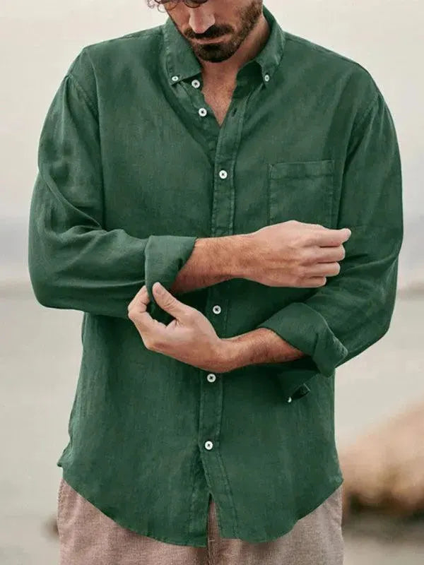 The Loner Men Shirt - Linen Shirt - LeStyleParfait
