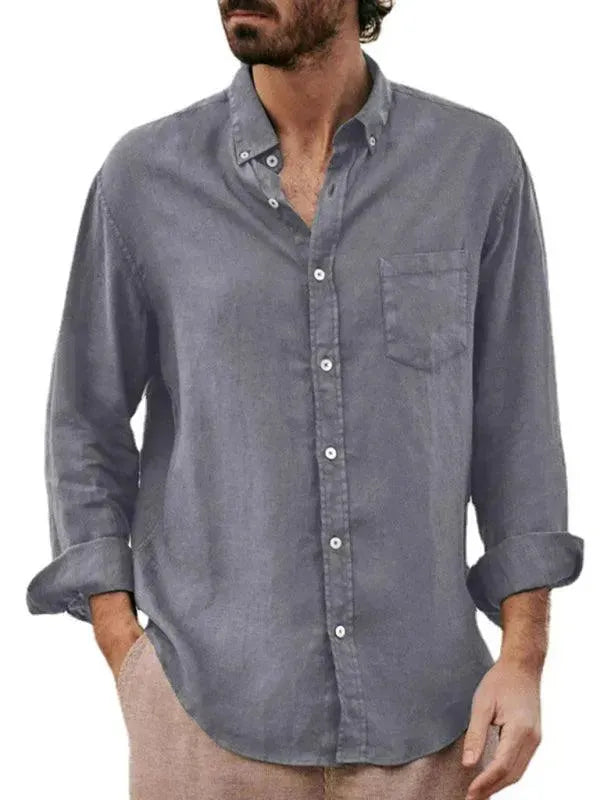 The Loner Men Shirt - Linen Shirt - LeStyleParfait