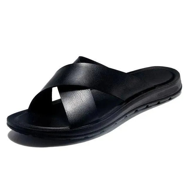 The Walker Leather Sandal Shoes - Sandals - LeStyleParfait