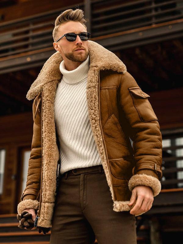 Thick Fur Men Winter Jacket - Winter Jacket - LeStyleParfait