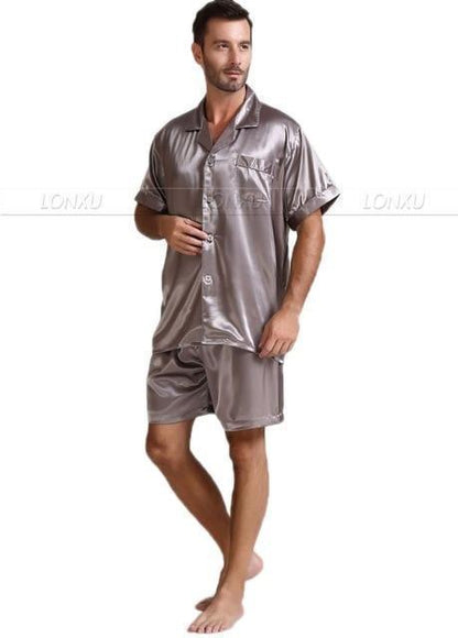 Till Morning Hour Men Pajama Set - Pajama Shorts Set - LeStyleParfait