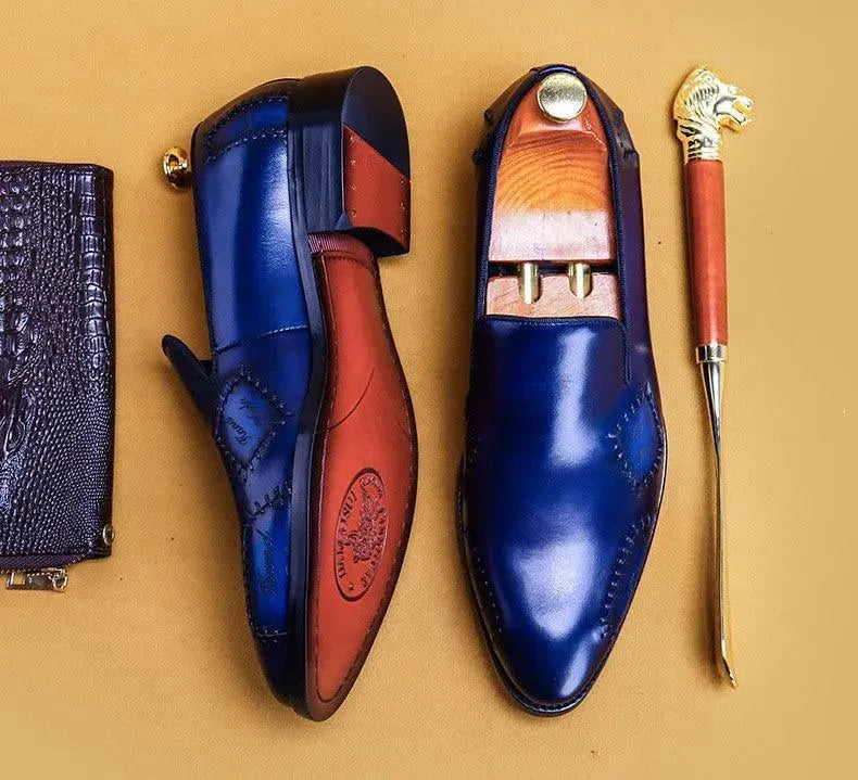 Tomasso Leather Loafer Shoes For Men - Loafer Shoes - LeStyleParfait