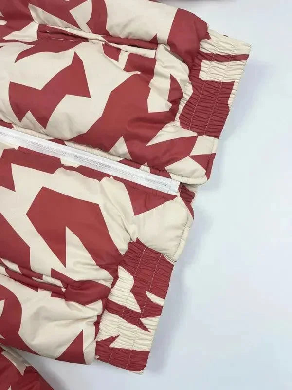 Trendy Loose Winter Print Quilted Coat - Quilted Coat - LeStyleParfait