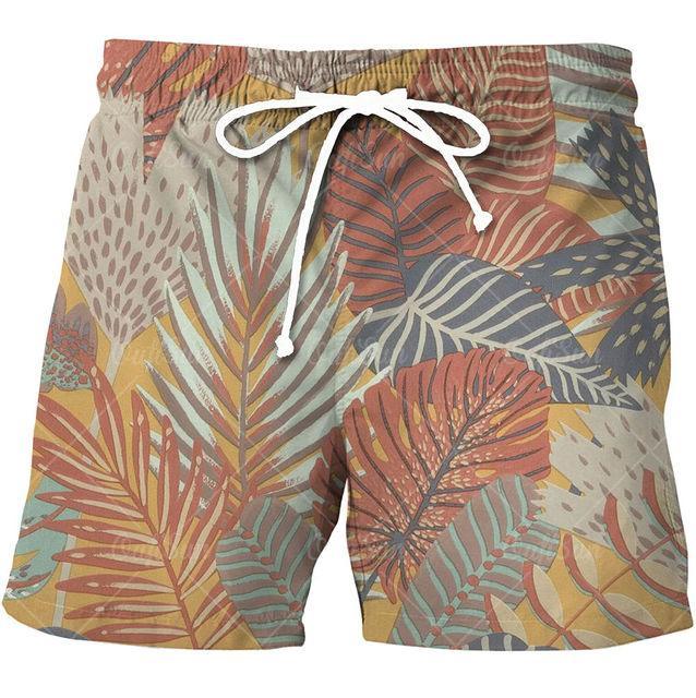 Tropical Beach Shorts For Men - Beach Shorts - LeStyleParfait