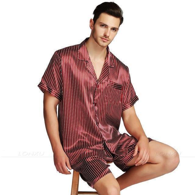 Tucked In Nice Men Pajamas Set - Pajama Shorts Set - LeStyleParfait