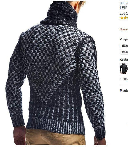 Turtleneck Pullover Sweater For Men - Pullover Sweater - LeStyleParfait