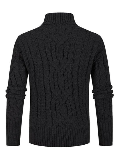 Twist V-Neck Men Pullover Sweater - Pullover Sweater - LeStyleParfait