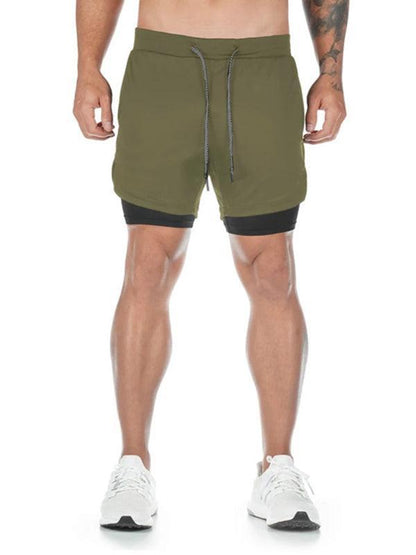 Two Piece Men Gym Shorts - Men's Shorts - LeStyleParfait