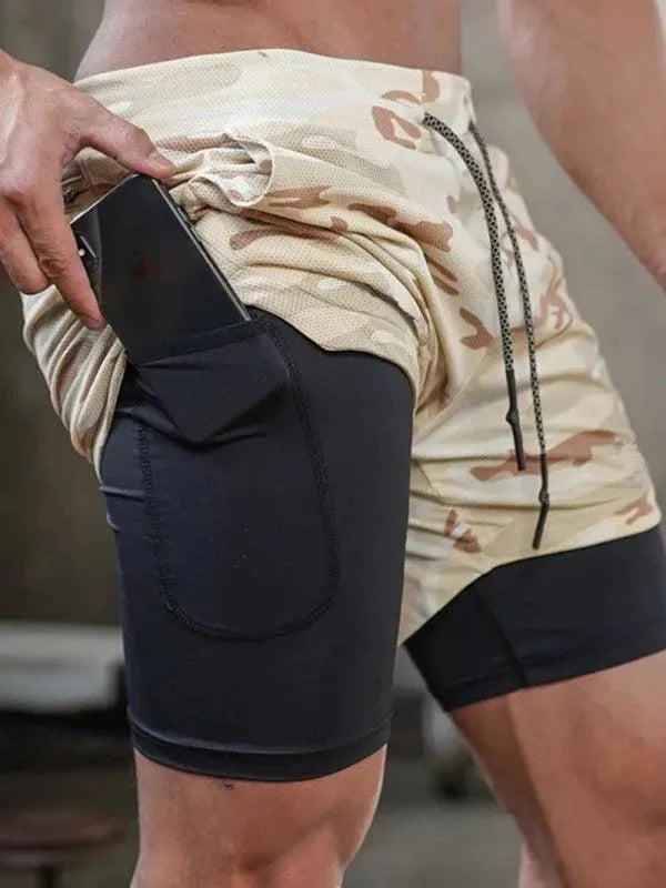 Two Piece Men Gym Shorts - Men's Shorts | LeStyleParfait-Men's Shorts