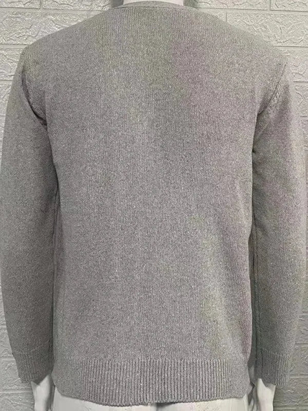 V-Neck Men Cardigan Sweater - Cardigan Sweater - LeStyleParfait