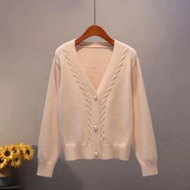 V-Neck Women Cardigan Sweaters - Cardigan Sweater - LeStyleParfait