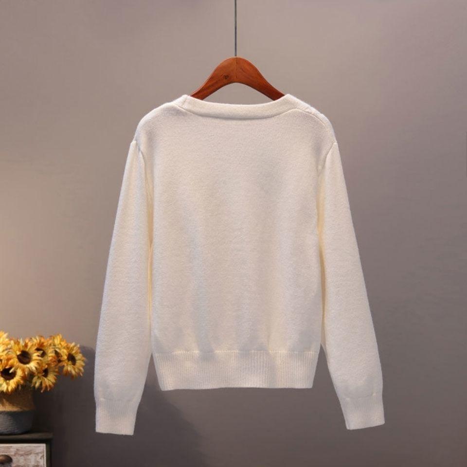 V-Neck Women Cardigan Sweaters - Cardigan Sweater - LeStyleParfait