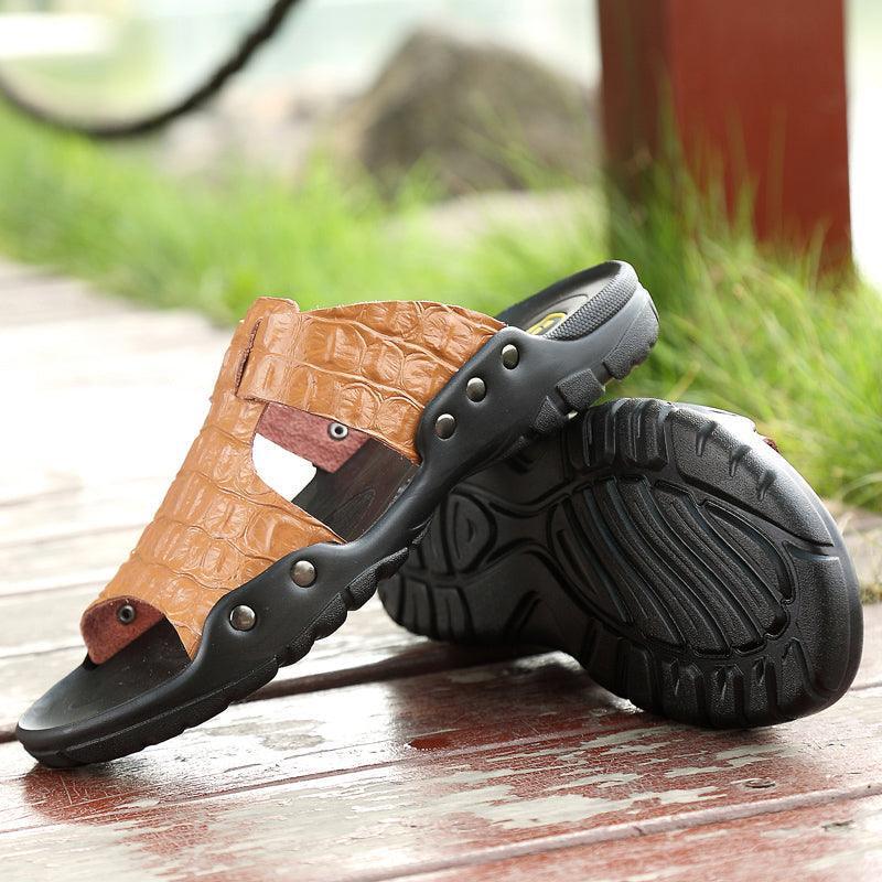 Valston Leather Sandal Shoes - Sandals - LeStyleParfait