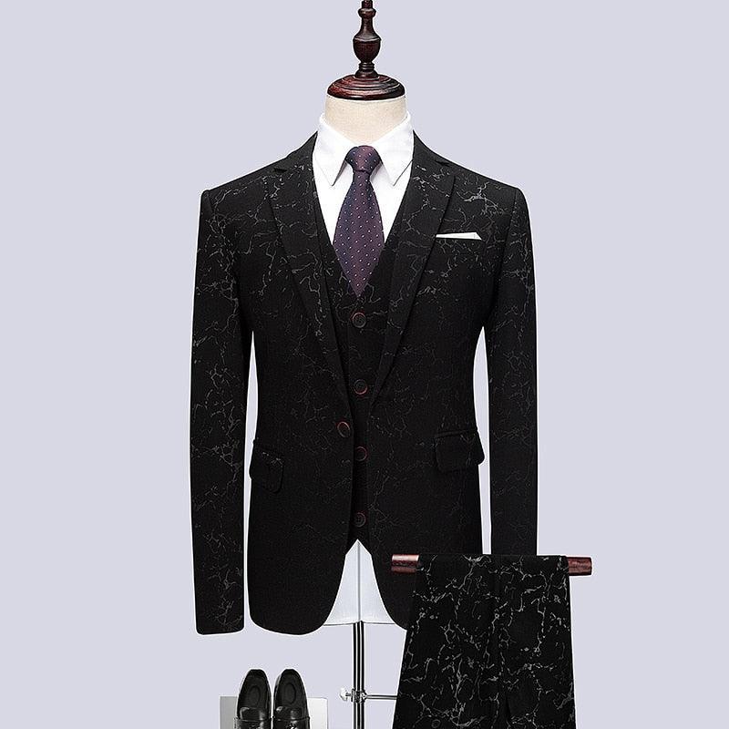 Vincenzo Luxury Galaxy 3- Piece Suit - Three Piece Suit - LeStyleParfait