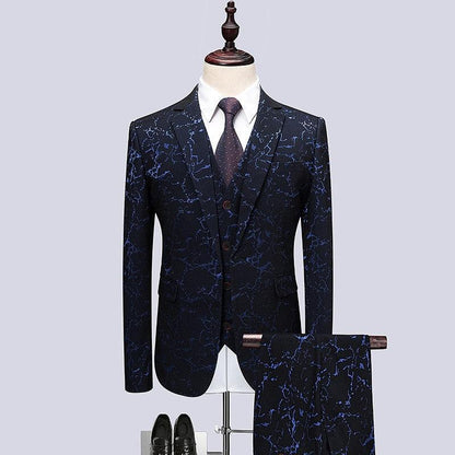 Vincenzo Luxury Galaxy 3- Piece Suit - Three Piece Suit - LeStyleParfait