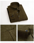Wales Corduroy Winter Shirt For Men-Men Shirts-LeStyleParfait