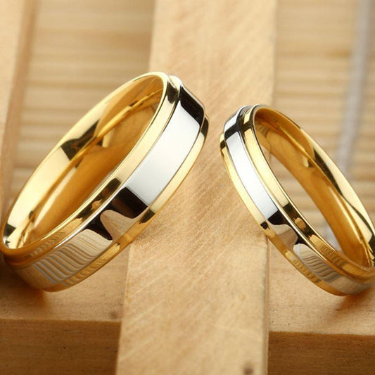 Wedding Ring - Silver Gold - Rings - LeStyleParfait