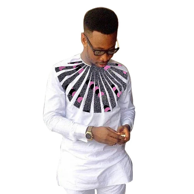White African Wedding Men's Shirt-Men Shirts-LeStyleParfait