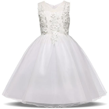 White Baptism Wedding Dress For Girls - Girls Dresses - LeStyleParfait