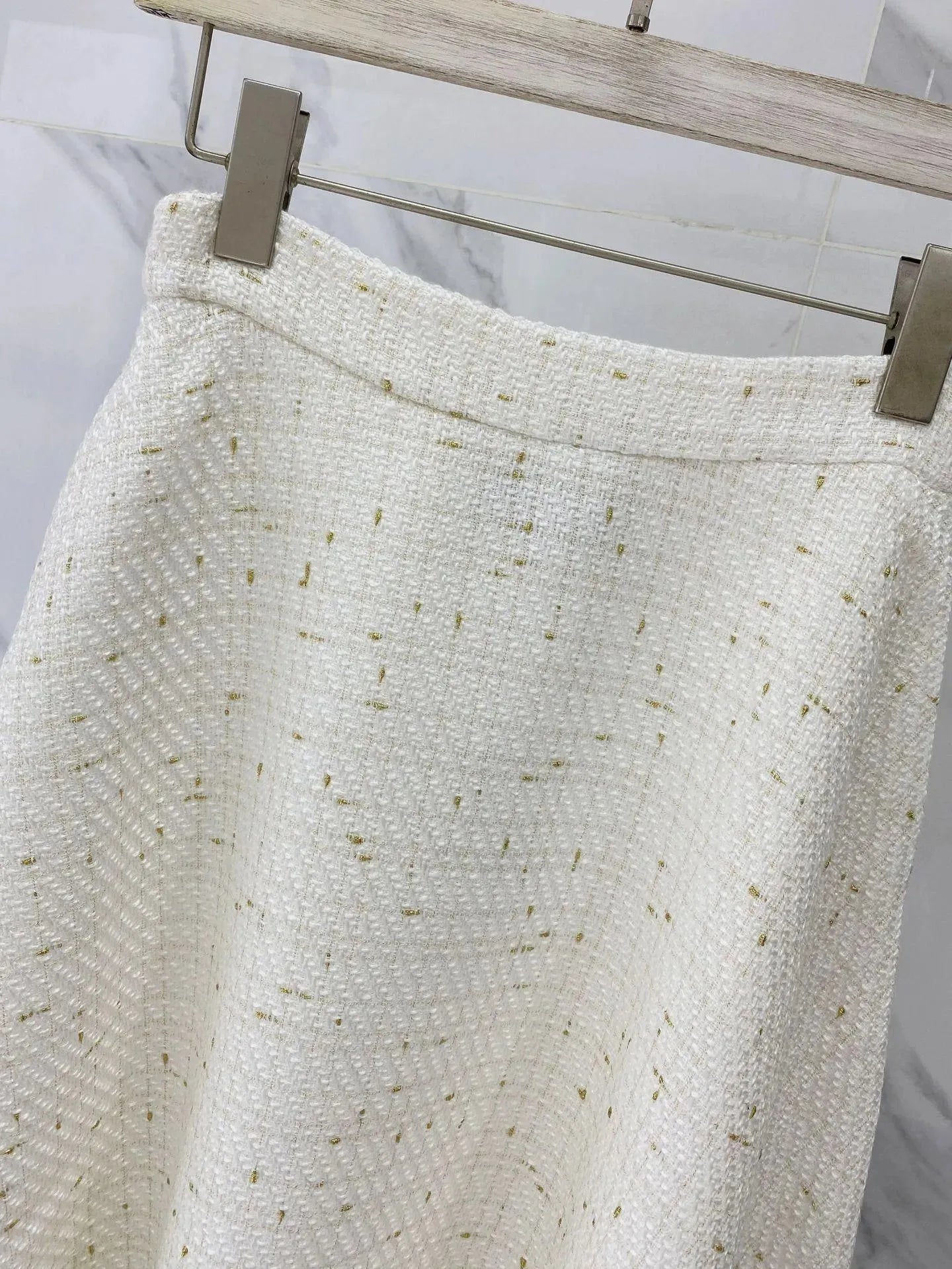 White Tweed Skirt Suit - Skirt Suit - LeStyleParfait