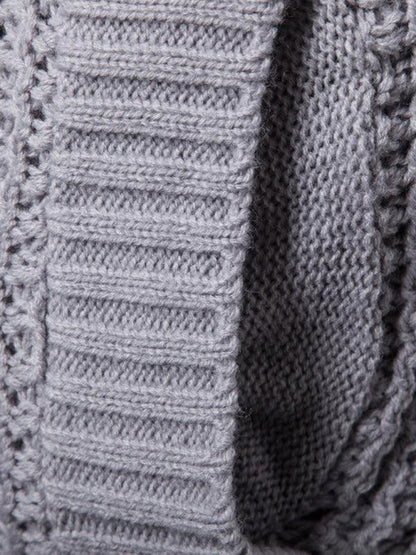 Wide Collar Men Cardigan Sweater - Cardigan Sweater - LeStyleParfait