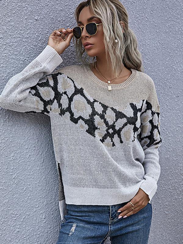 Wild Pattern Pullover Sweatshirt Sweater Women - Pullover Sweater - LeStyleParfait
