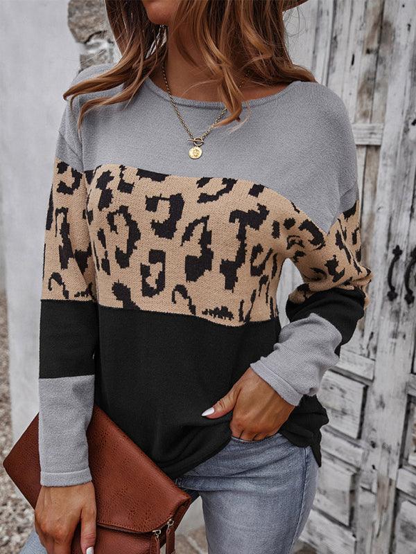 Wild Print Women Sweater Top - Pullover Sweater - LeStyleParfait