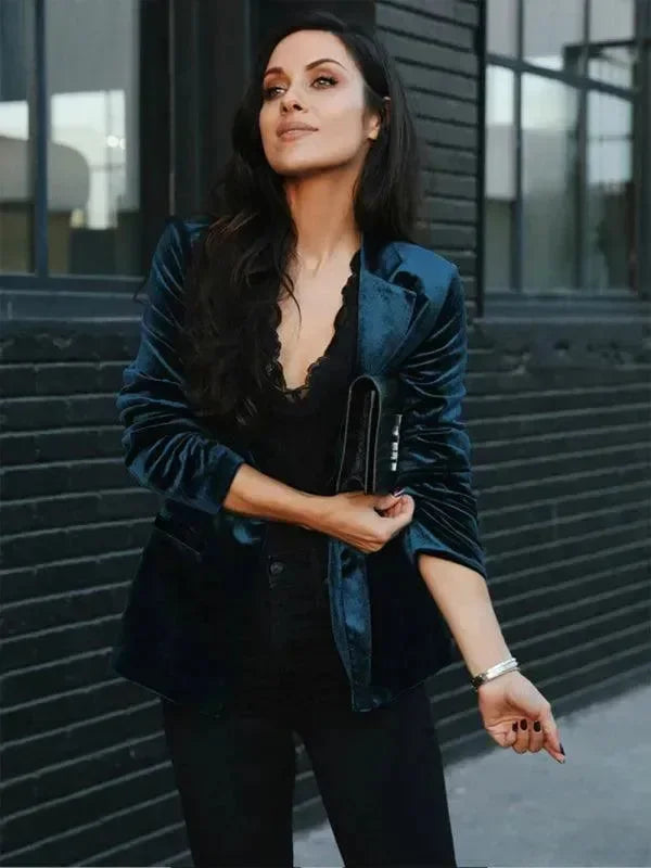 Women Casual Slim Velvet Blazer - Velvet Blazer - LeStyleParfait