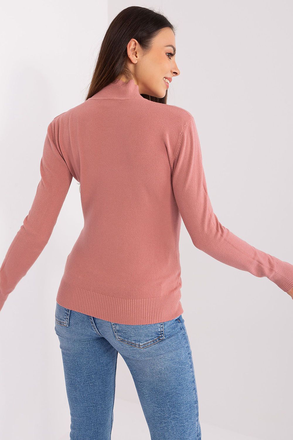 Women Classic Turtleneck Sweater Cozy Knit-Women's Sweater-LeStyleParfait