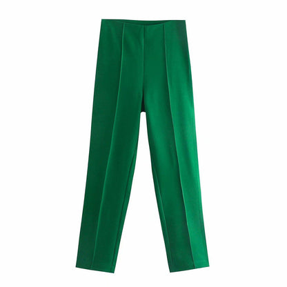 Women Dark Green Pantsuit - Women Pant Suit - LeStyleParfait