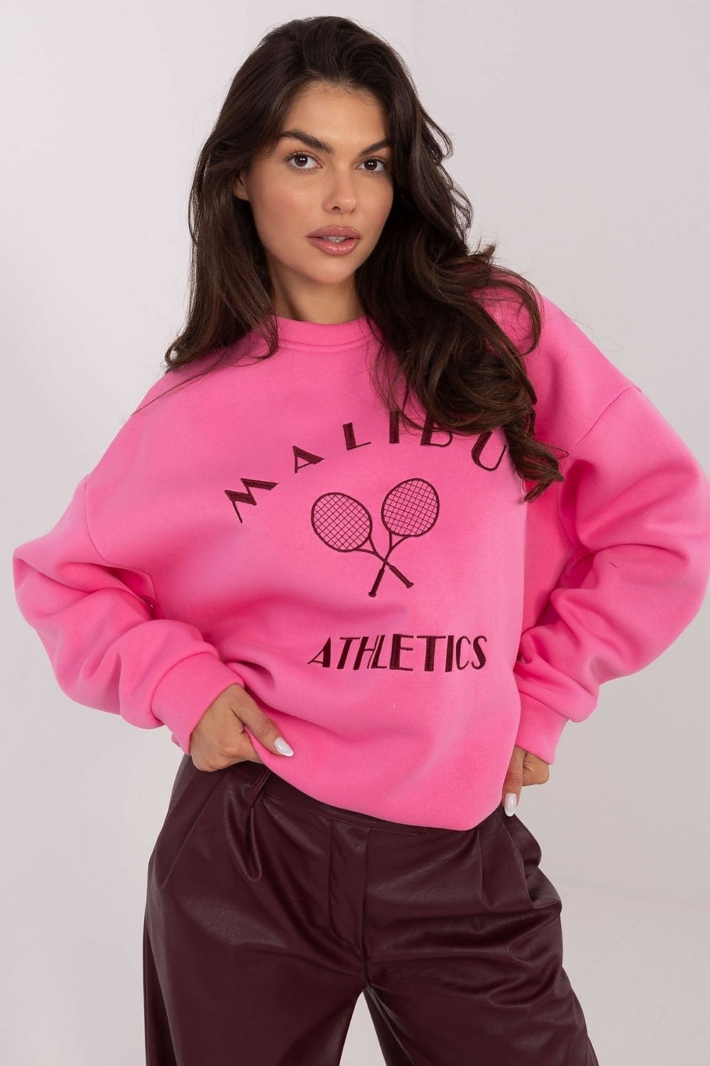 Women Embroidered Loose Sweatshirt Premium Style-Women Sweatshirt-LeStyleParfait