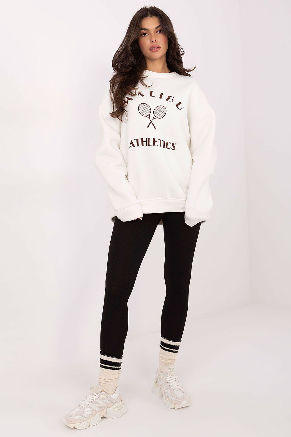 Women Embroidered Loose Sweatshirt Premium Style-Women Sweatshirt-LeStyleParfait