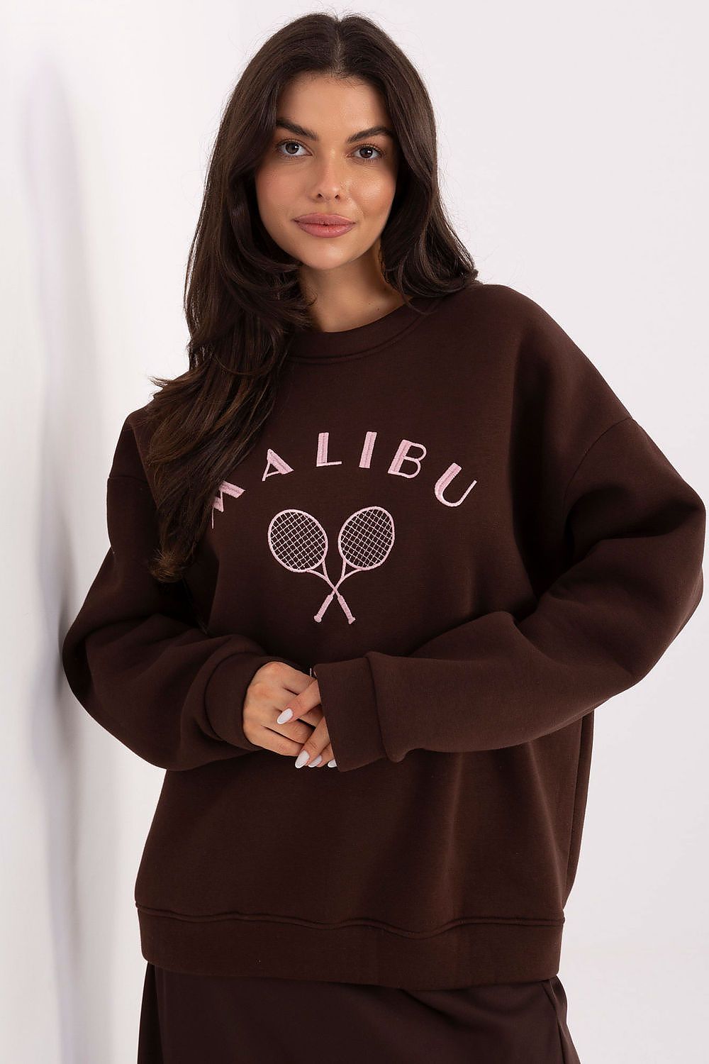 Women Embroidered Loose Sweatshirt Premium Style-Women Sweatshirt-LeStyleParfait