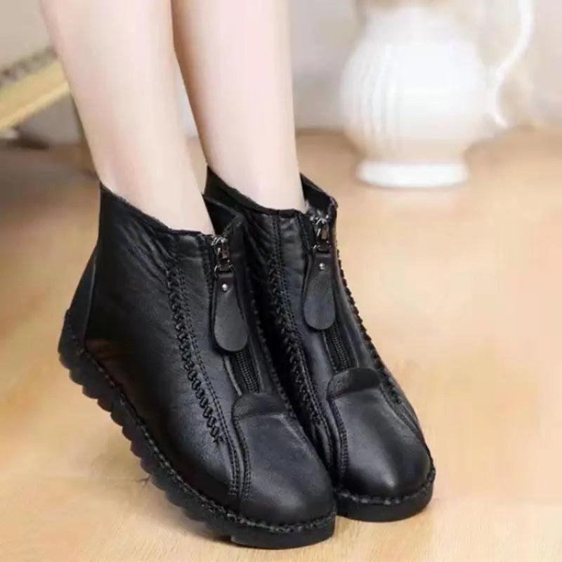 Women Flat Winter Casual Ankle Boots - Ankle Boots - LeStyleParfait